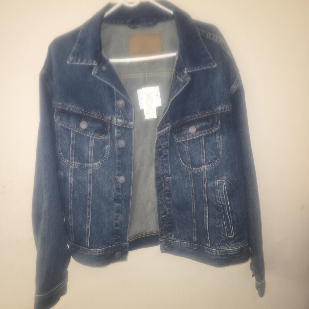 American Eagle Outfitters Men's Size M Trucker Jacket Blue Jean New With Tags